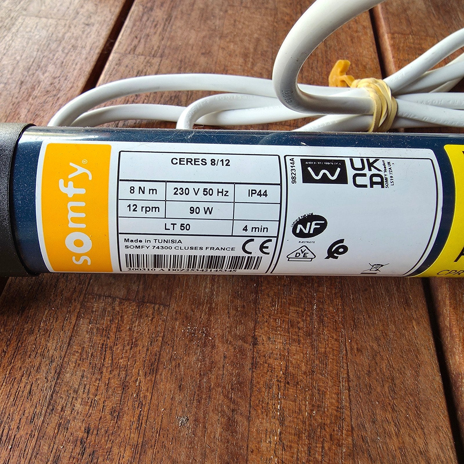 Somfy ombouwset voor rolluik LT50 *Nieuw*, Ophalen of Verzenden, Nieuw, Minder dan 100 cm, Minder dan 100 cm