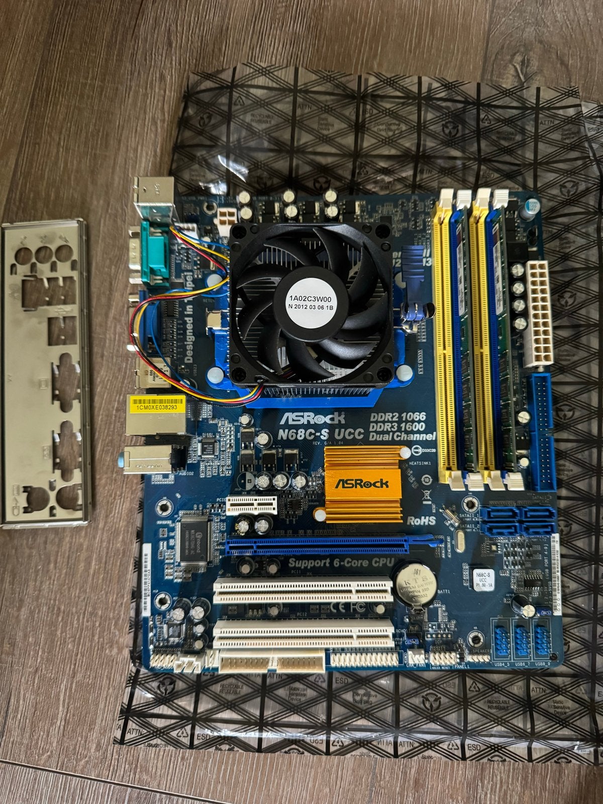 Retro PC upgrade setje: ASRock N68C-S UCC, Athlon II X3, 8GB, Ophalen of Verzenden, Gebruikt, AMD, DDR3