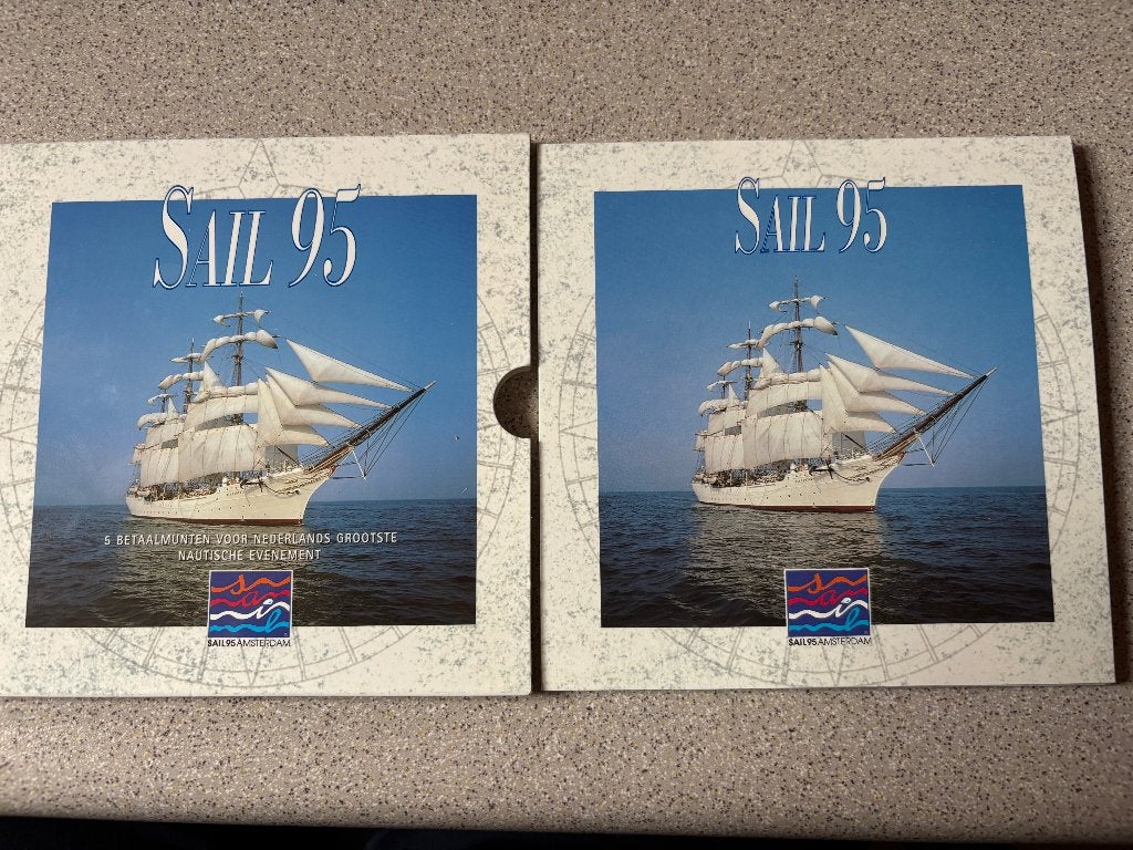 2 BU sets Sail 1995 en 2000, Ophalen of Verzenden, Koningin Beatrix, Euro's, Setje