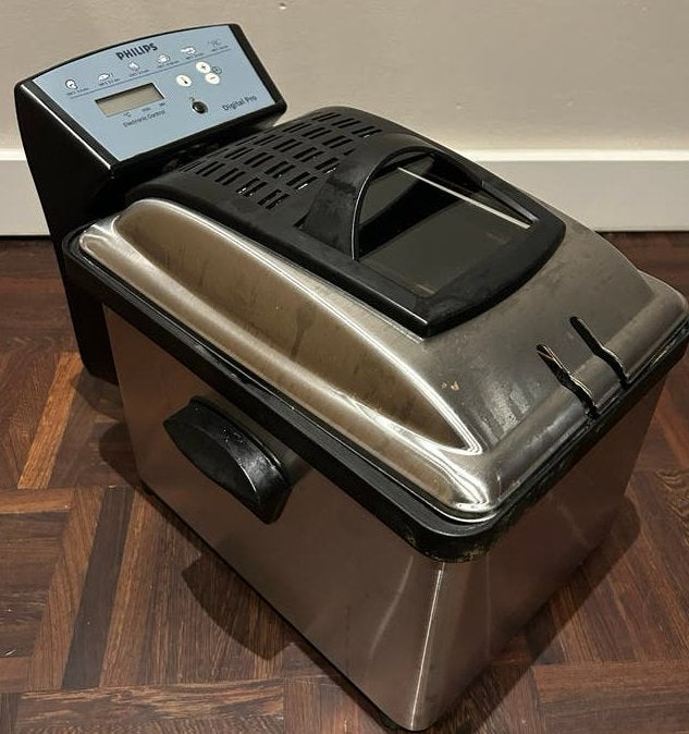 Philips Digital Pro Friteuse - Gebruikt, Witgoed en Apparatuur, 3 tot 4 liter, Ophalen of Verzenden, Gebruikt, Uitneembare binnenpan