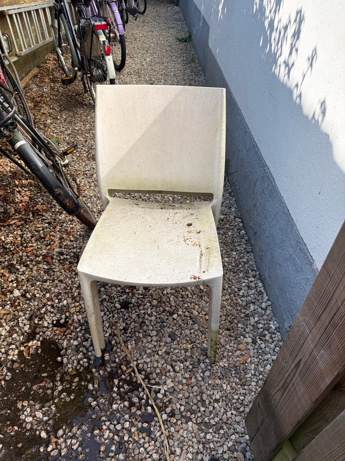 Gebruikte plastic tuinstoel, Tuin en Terras, Tuinstoelen, Ophalen, Gebruikt, Plastic