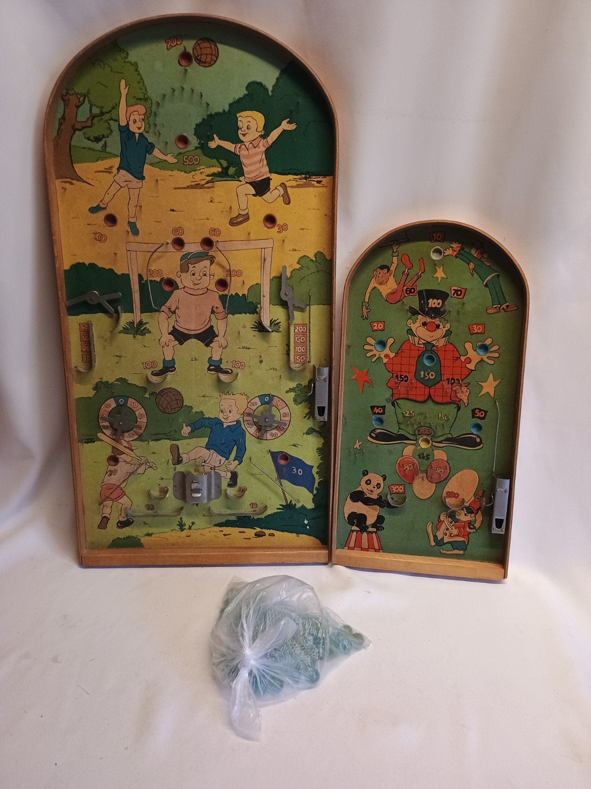 Vintage Flipper/ knikker kasten, Verzamelen, Speelgoed, Ophalen, Gebruikt