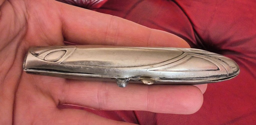 WMF Art Nouveau, zeldzaam, sigarettenetui, verzilverd, Verzenden, Sigarenbandjes