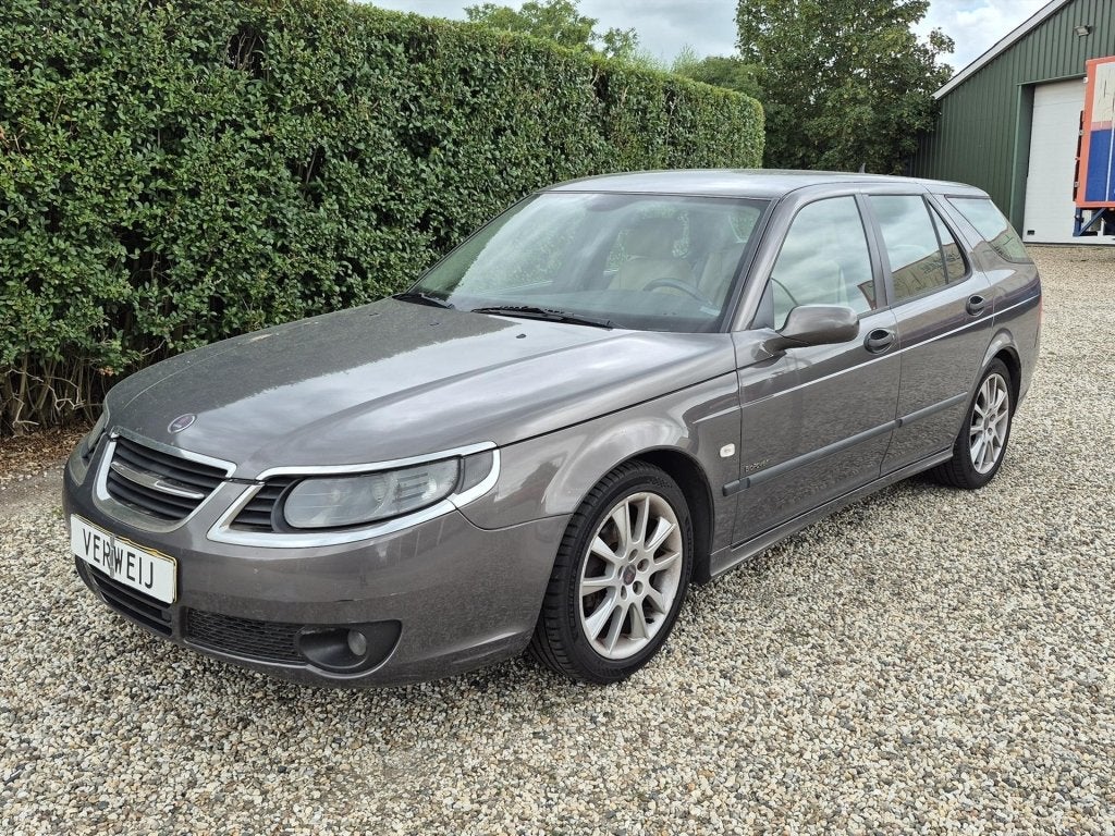 Saab 9-5 2.0T Estate Business | Automaat | Multiriem kapot!, Auto's, Beige, 4 cilinders, 150 pk, Mistlampen