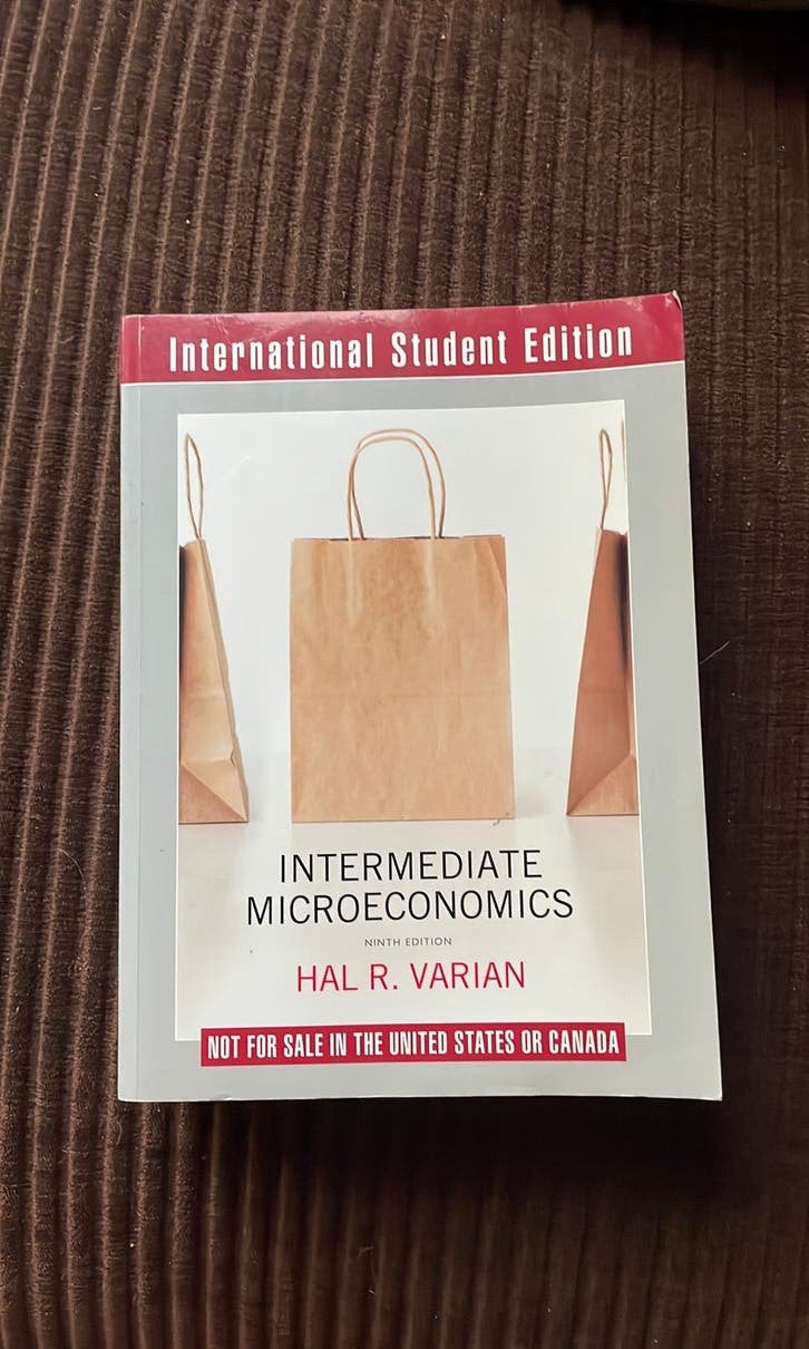 Intermediate microeconomics (9th edition), Ophalen of Verzenden, Beta, Gelezen, WO
