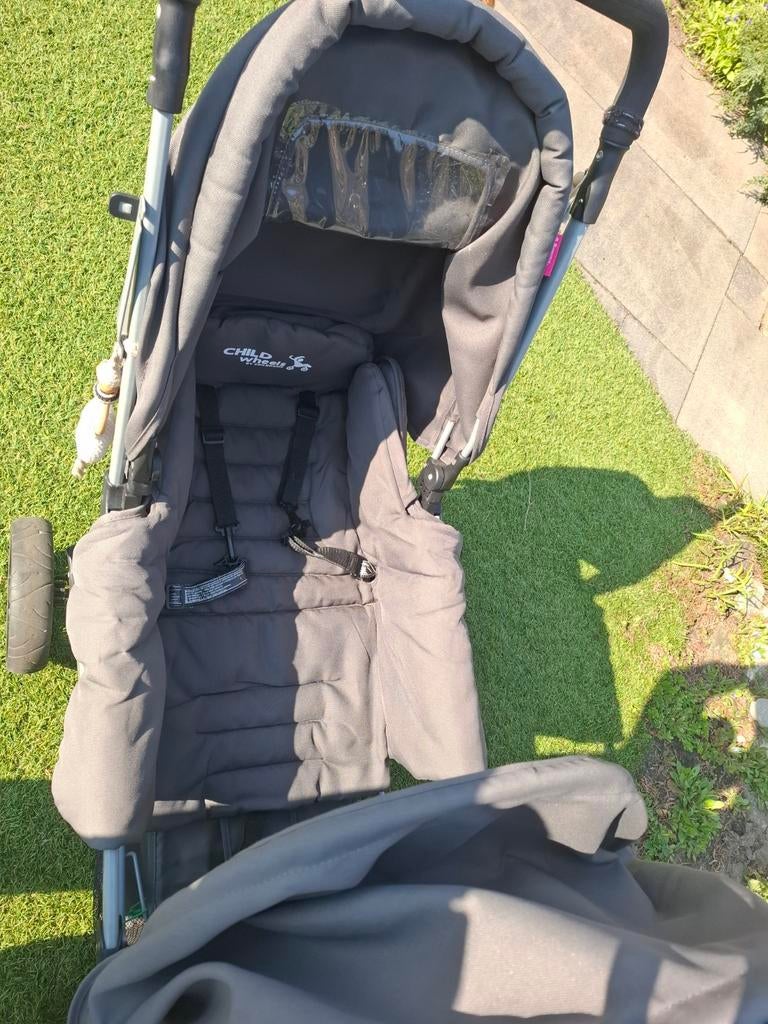 Childwheels tweelingbuggy, Kinderen en Baby's, Buggy's, Ophalen, Zo goed als nieuw, Overige merken, Verstelbare rugleuning