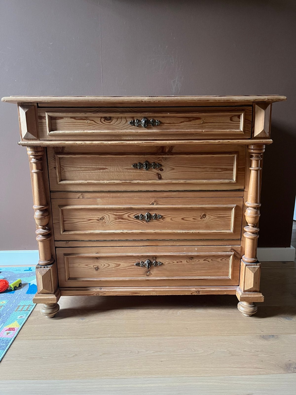 Antieke houten kast dressoir commode, Ophalen, Zo goed als nieuw, 25 tot 50 cm, Minder dan 100 cm