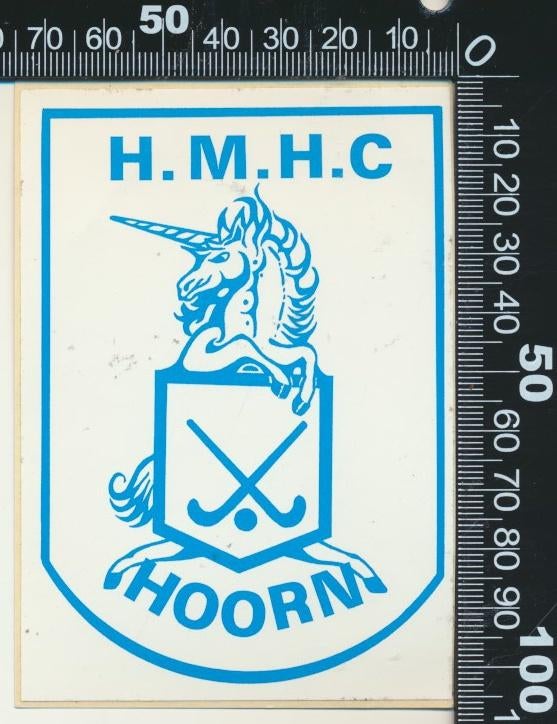 Sticker: HMHC - Hoorn, Ophalen of Verzenden, Zo goed als nieuw, Bedrijf of Vereniging
