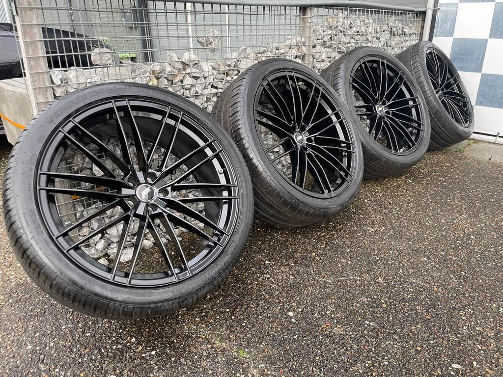 23 inch Audi Q8 SQ8 ABT Velgen 5x112 + nieuwe hankook banden, Banden en Velgen, Nieuw, Overige maten, Ophalen of Verzenden