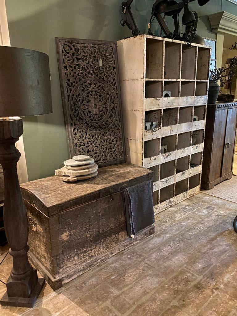 Landelijke Sidetable dressoir kast wandmeubel wijntafel mand, Ophalen of Verzenden