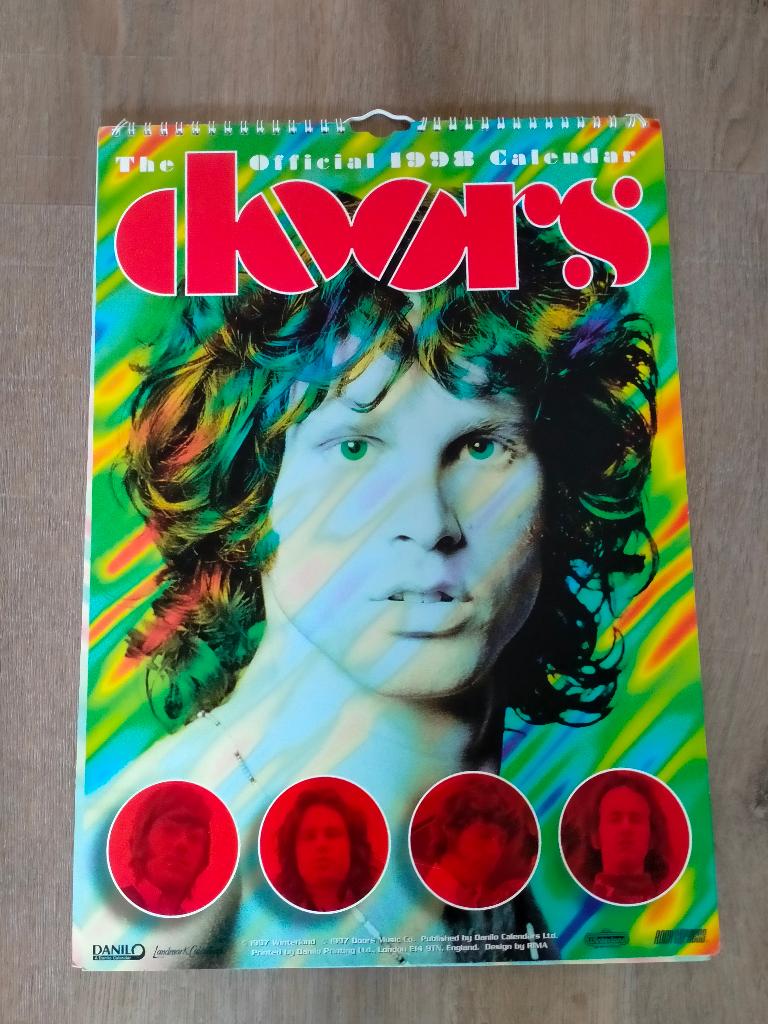 Jim Morrison The Doors band artiest vintage 1998 kalender, Ophalen of Verzenden, Gebruikt, Overige typen