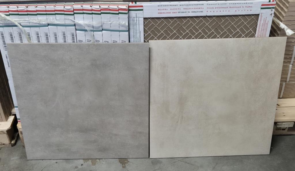 Vloertegel Marvel cemento taupe of beige 60x60 nu E25,00 m2, 60 cm of meer, Nieuw, Ophalen of Verzenden, 10 m² of meer