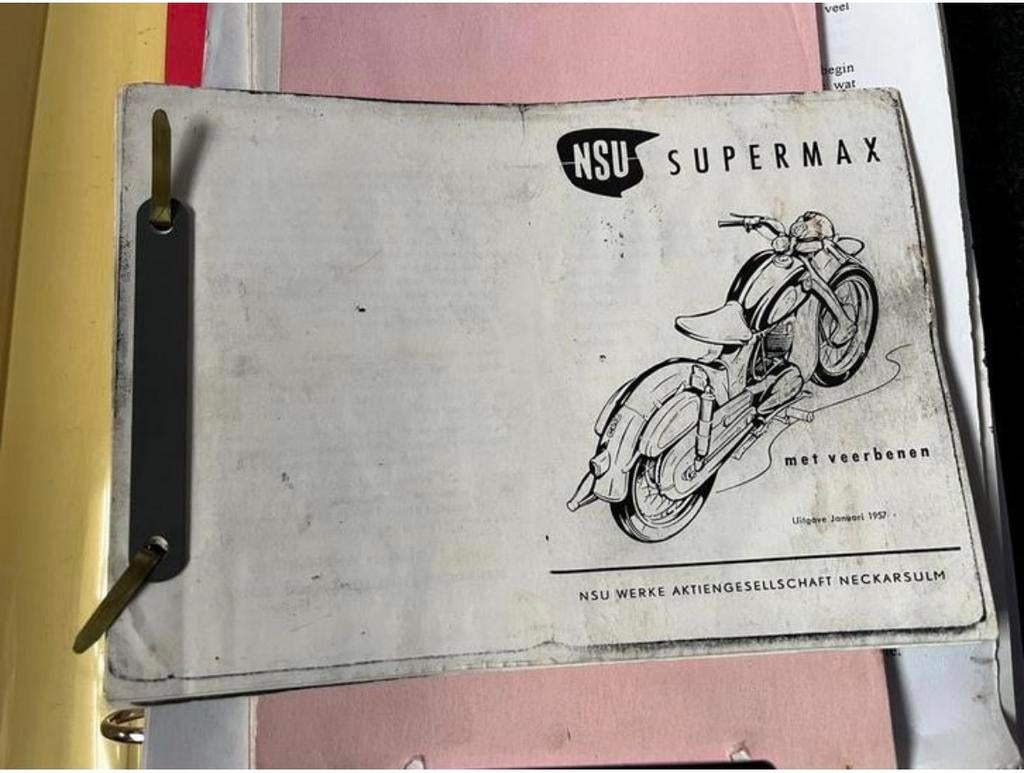 Vintage Handleiding NSU SuperMax 1957 gekopieerd, Motoren, Handleidingen en Instructieboekjes, Ophalen of Verzenden, Overige merken
