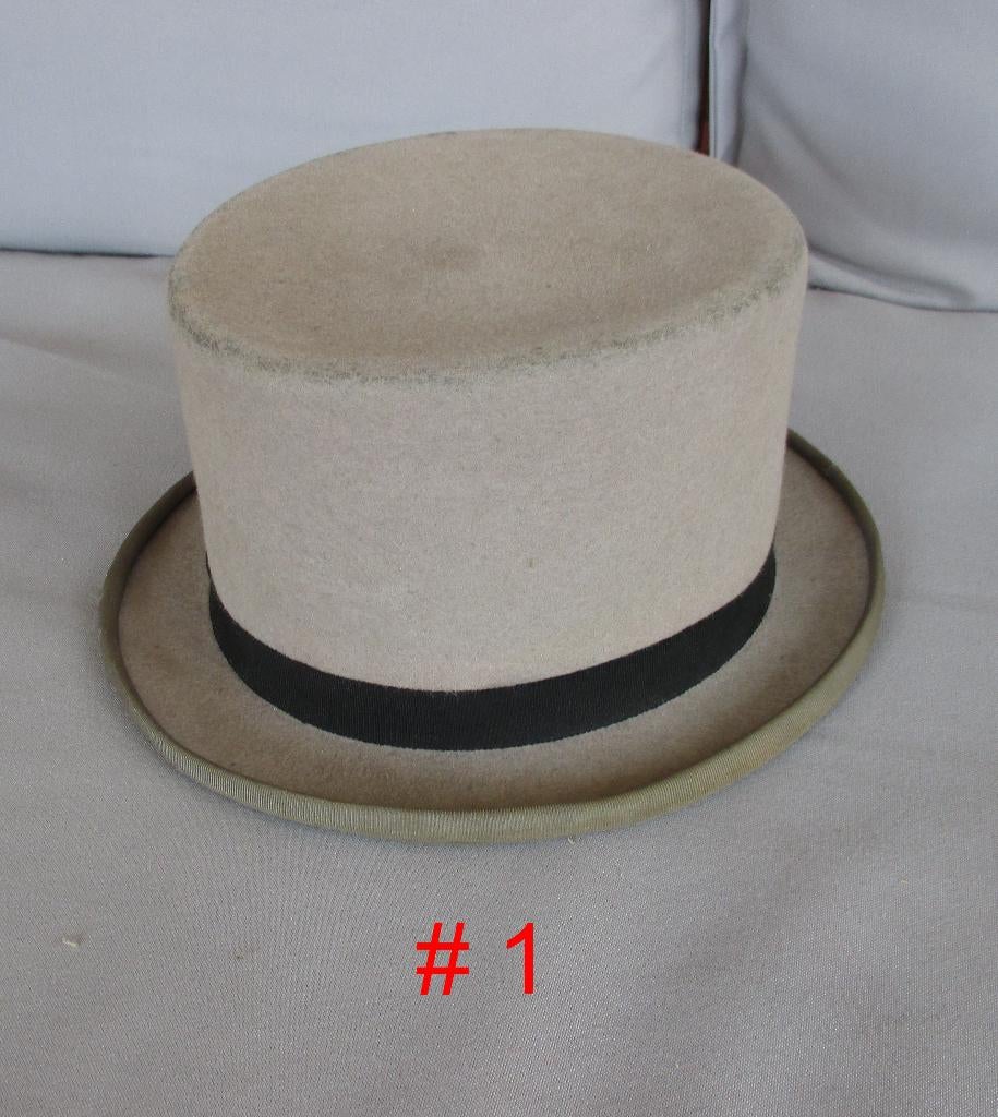 Hoge Hoed. Tophat  Dickens Carolers Kerstzang Old West., Wegener, Hoed, Ophalen of Verzenden, 57 cm (M, 7⅛ inch) of minder