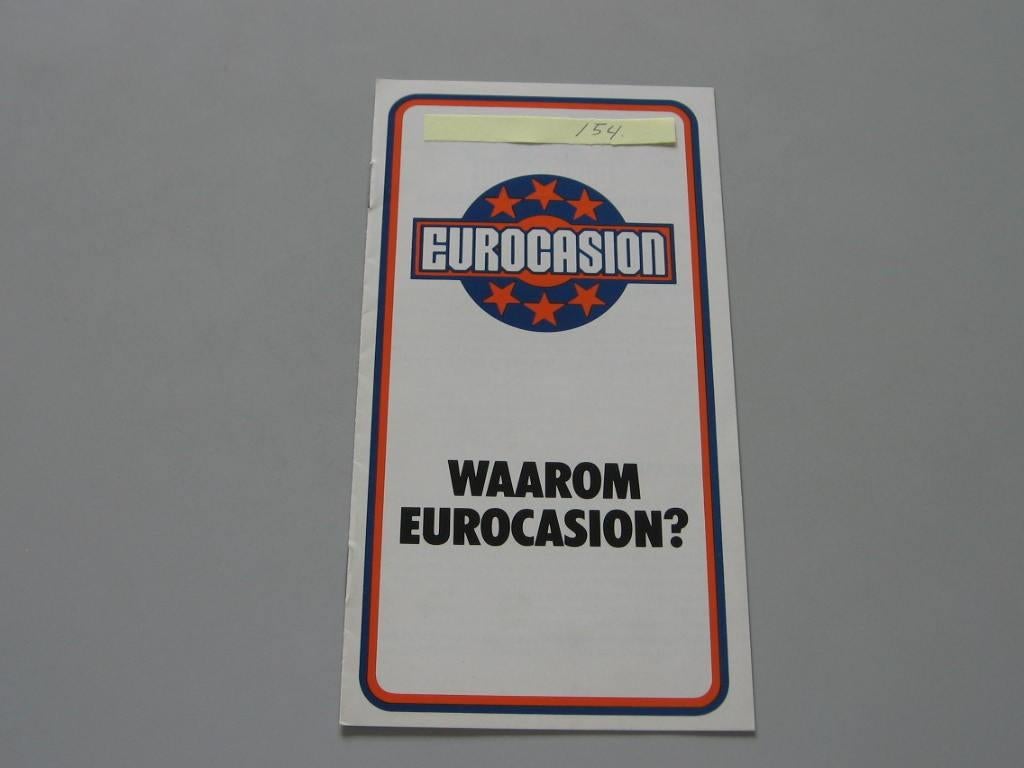CITR 154 Citroën Eurocasion. folder, Boeken, Auto's | Folders en Tijdschriften, Zo goed als nieuw, Citroën, Ophalen of Verzenden