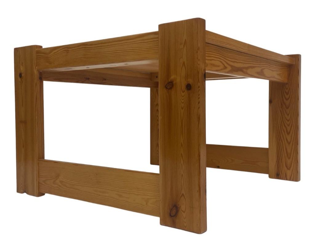 Vintage salontafel grenenhout minimalistisch jaren 70, Ophalen, Gebruikt, 100 tot 150 cm, 50 tot 100 cm