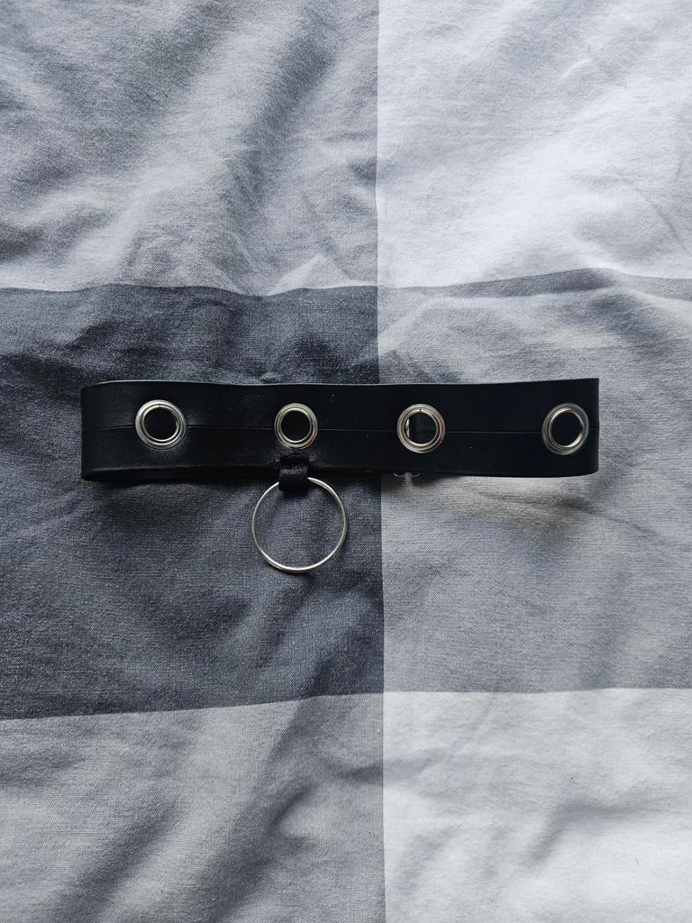 Zwarte choker - Leer look, Onbekend, Verzenden, Zwart, Overige typen