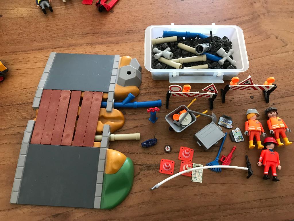 Playmobil bouwplaats, Kinderen en Baby's, Speelgoed | Playmobil, Ophalen of Verzenden, Zo goed als nieuw, Complete set