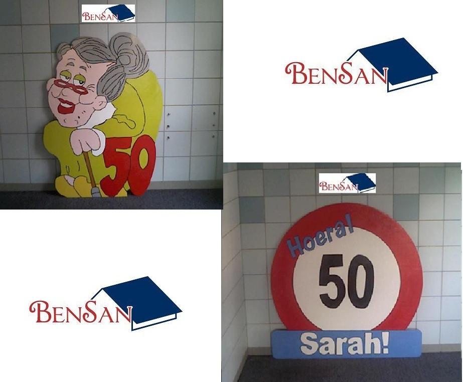 sarah houten borden huren blikvanger bensan enter, Ophalen, Zo goed als nieuw, Abraham of Sarah