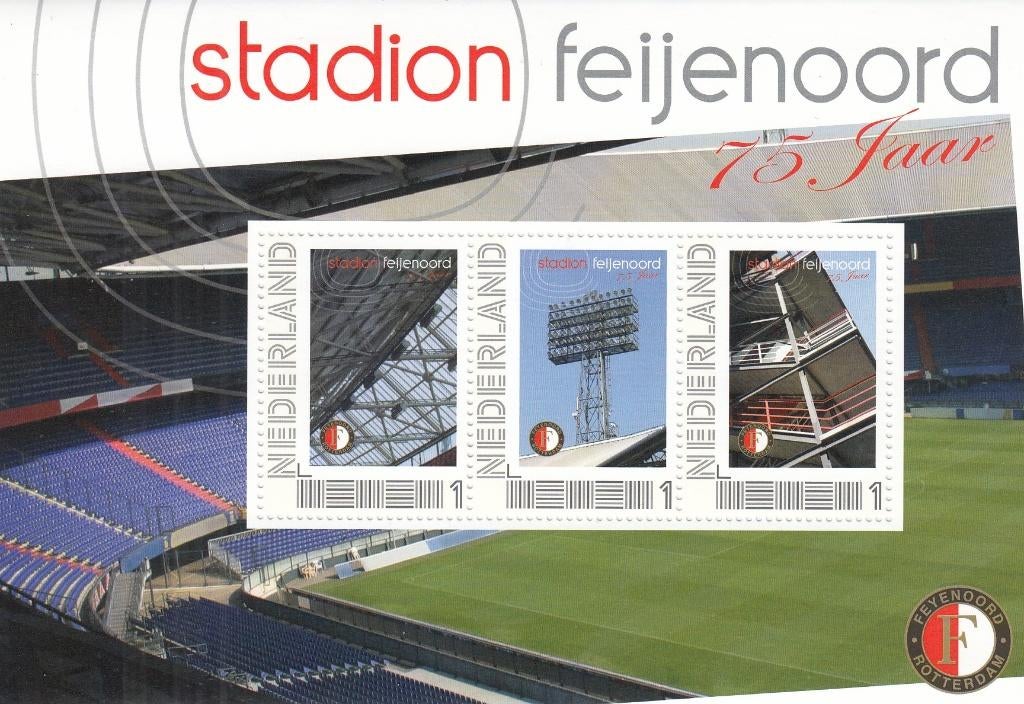 Nederland- 2012- Postset- 75 Jaar Stadion Feijenoord De Kuip, Ophalen of Verzenden, Na 1940, Postfris