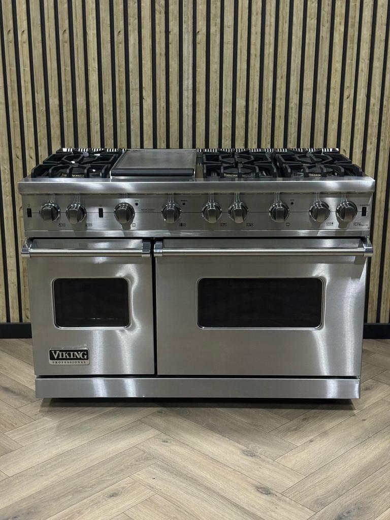 Luxe Viking 121cm Inox Gas met Krachtige Branders