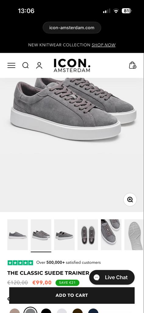 Icon “the classic suede trainer” schoenen maat 44, Kleding | Heren, Schoenen, Ophalen of Verzenden, Zo goed als nieuw, Overige kleuren