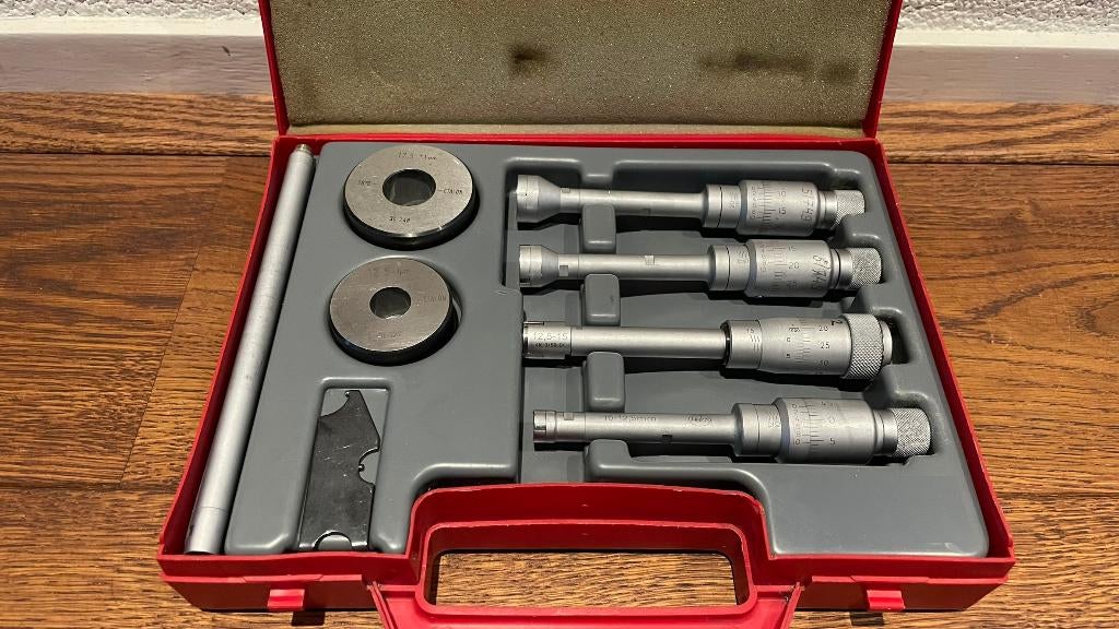 Helios 3 punts binnenmicrometer schroefmaat 10-20mm 0.002, Doe-het-zelf en Verbouw, Meetapparatuur, -, Helios, Ophalen of Verzenden