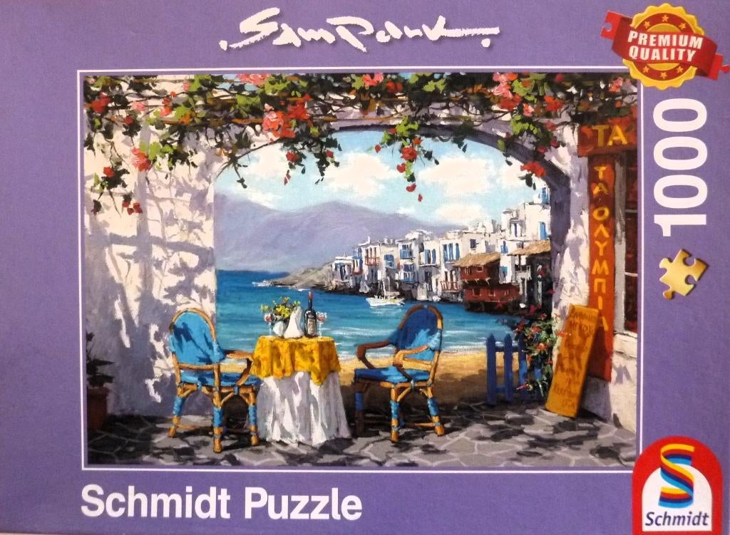 Rendez-vous op Mykonos, Ophalen, 500 t/m 1500 stukjes, Gebruikt, Legpuzzel