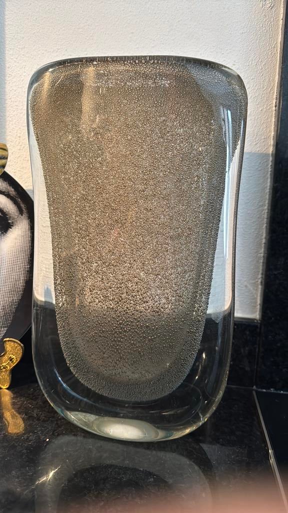 Henry Dean vaas handgeblazen gemaakt collectors item, Antiek en Kunst, Ophalen of Verzenden