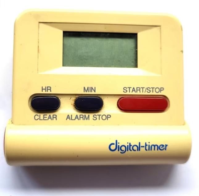 Retro Vintage digitale kook- of keukentimer uit de jaren ’80, Verzamelen, Retro, Ophalen of Verzenden, Huis en Inrichting