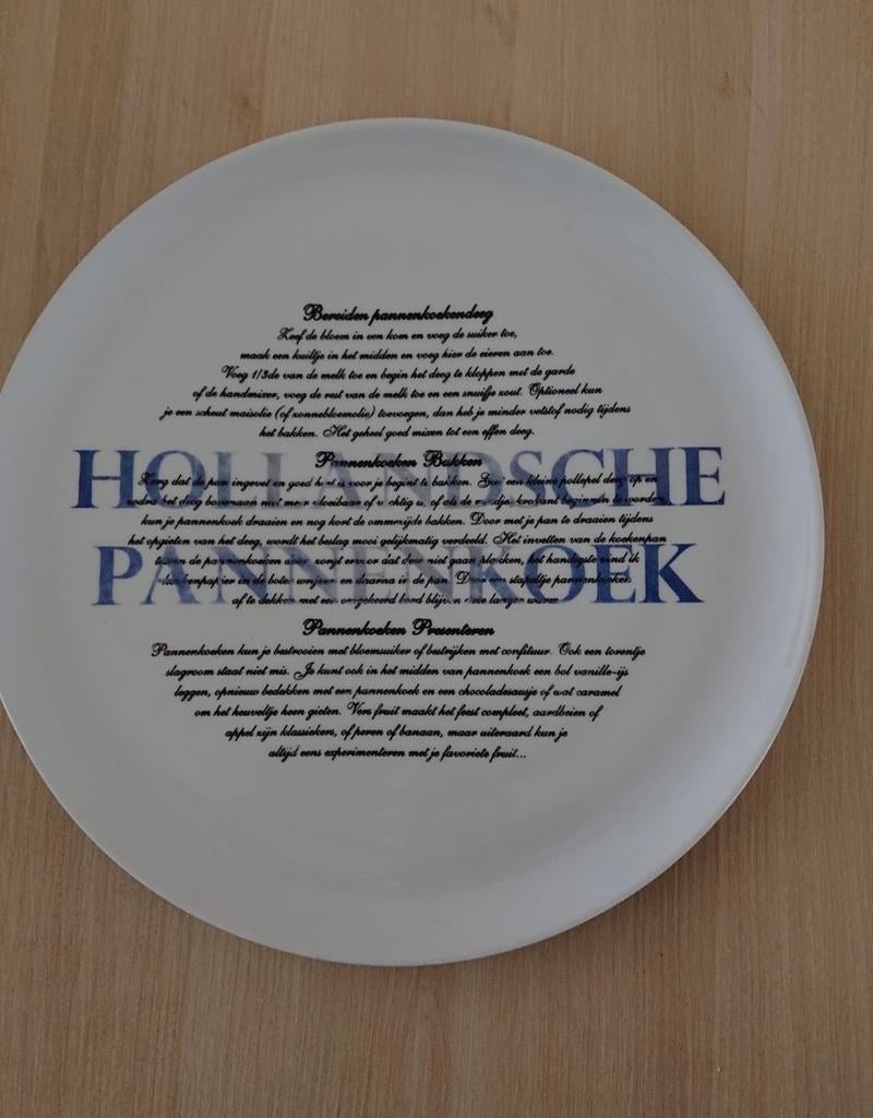 Vintage Pannenkoekenbord Hollandse Pannenkoek, Ophalen, Gebruikt, Bord(en), Overige stijlen