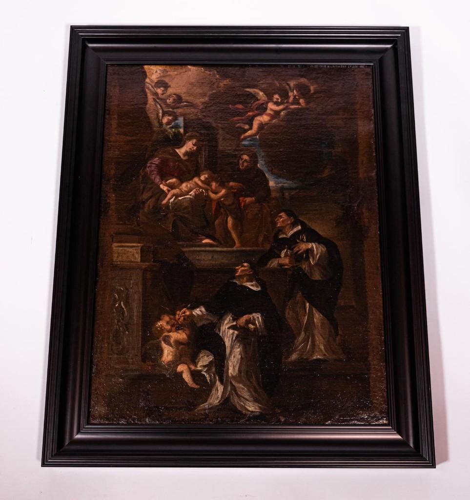 17e eeuws schilderij italie. Dominicanen maria jezus, Ophalen