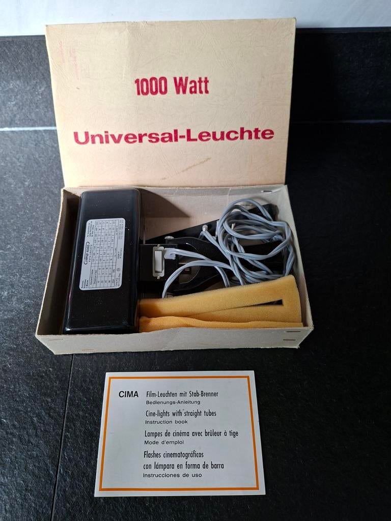 Vintage CIMA 1000 Watt Universele Lamp, Audio, Tv en Foto, Ophalen of Verzenden, Gebruikt, Lamp of Flitsset