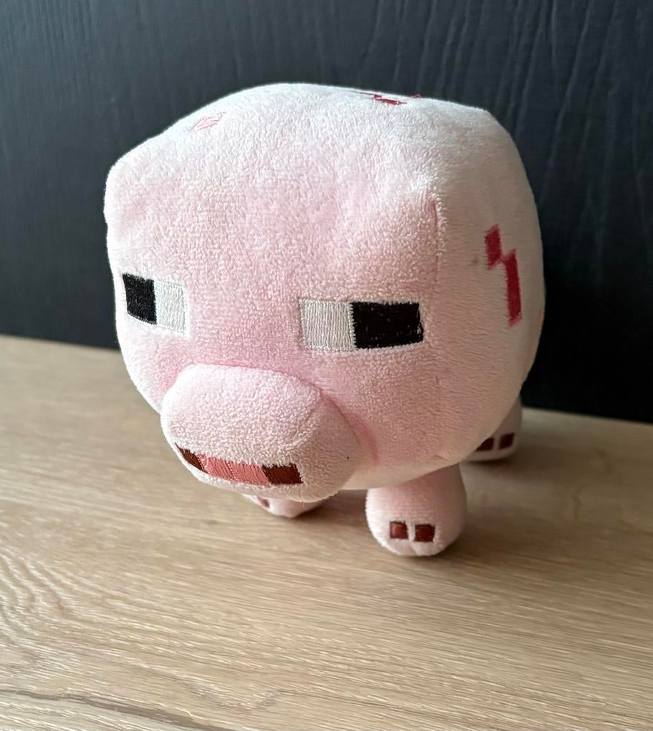 Minecraft knuffel varken, Kinderen en Baby's, Speelgoed | Knuffels en Pluche, Ophalen of Verzenden, Gebruikt, Overige typen