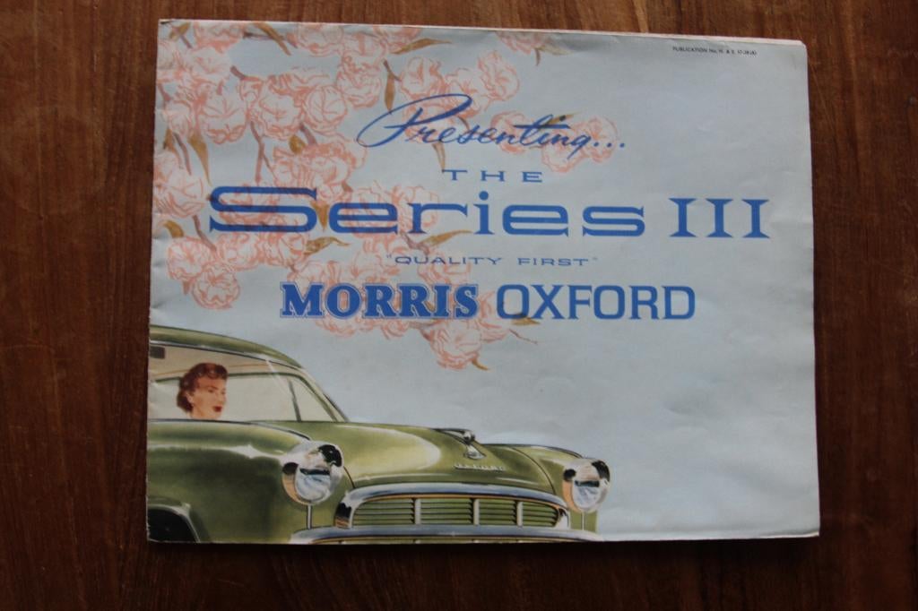Autofolder Morris Oxford Series III, Ophalen of Verzenden, Gelezen, Overige merken