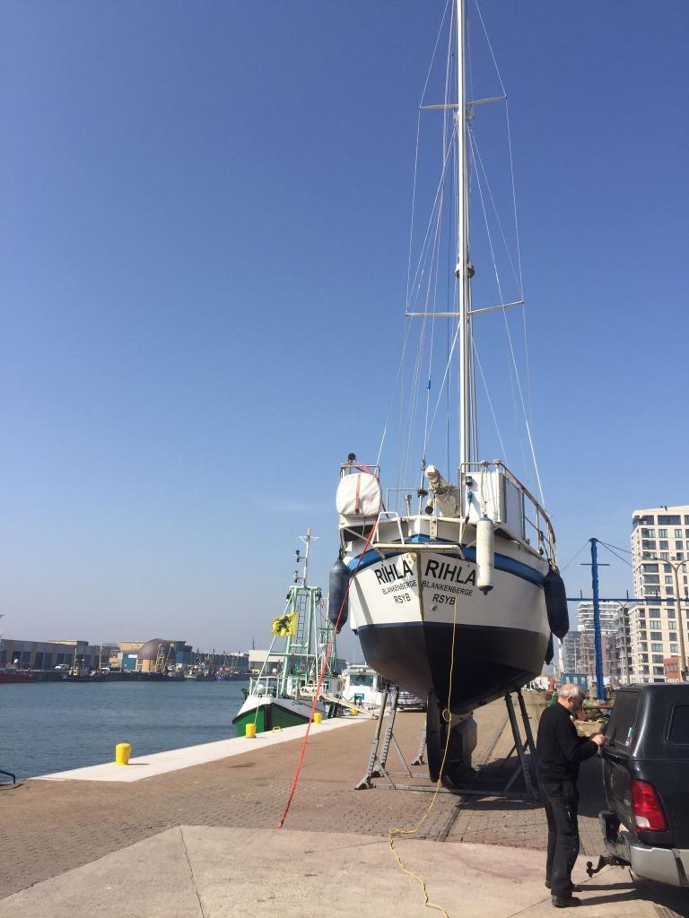 Stalen zeilboot te koop - vertrekkersboot, Ophalen, Gebruikt, Staal, Diesel