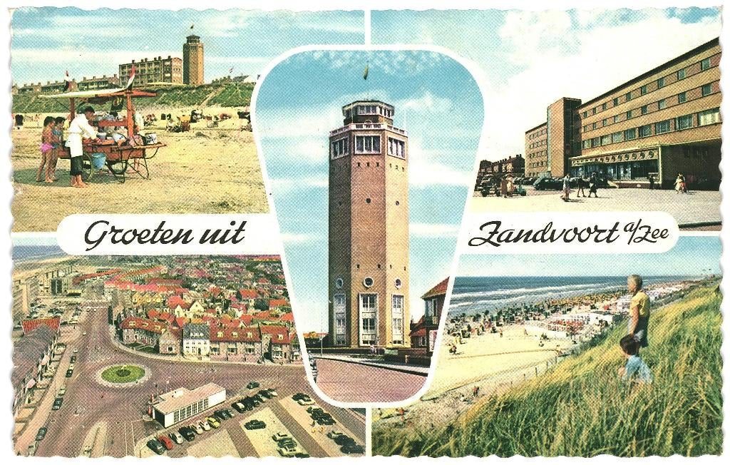 966249 Zandvoort Gelopen met postzegel 1961, Ophalen of Verzenden, 1960 tot 1980, Gelopen, Noord-Holland