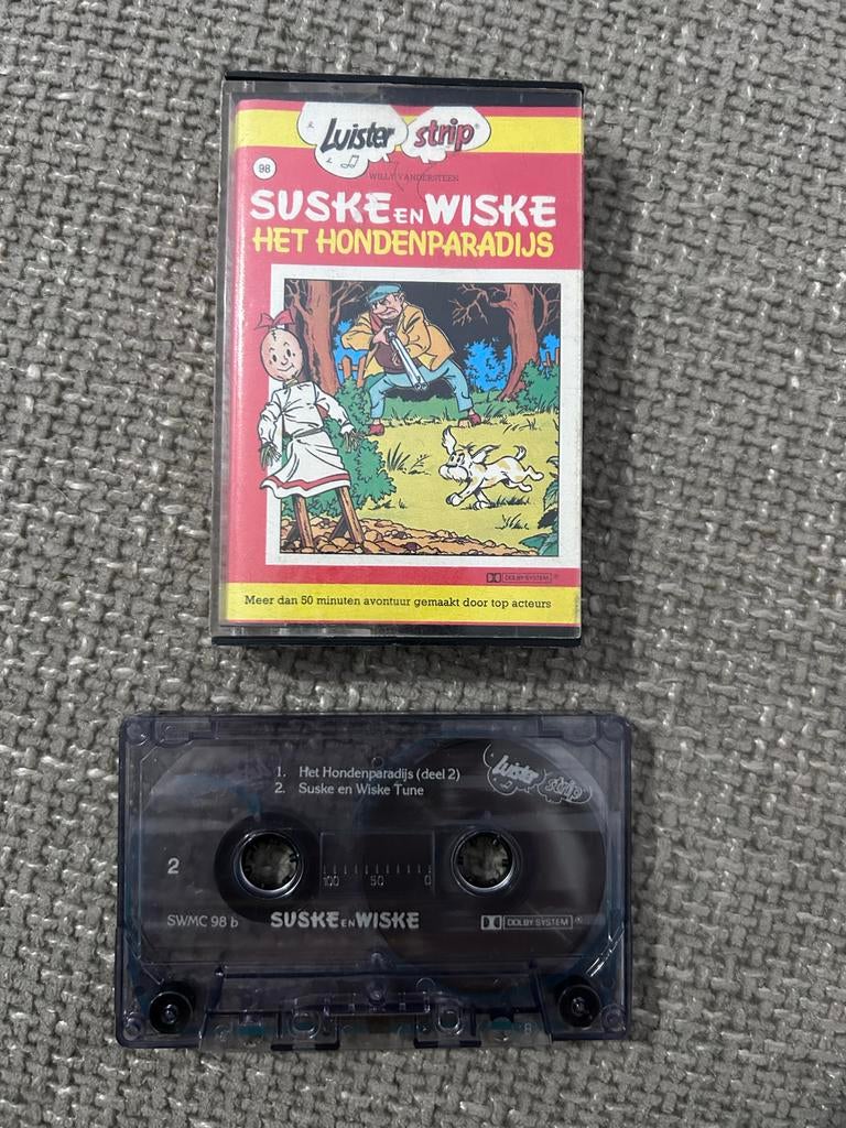 Suske en Wiske - Het Hondenparadijs Cassette, Cd's en Dvd's, Cassettebandjes, Kinderen en Jeugd, 1 bandje, Ophalen of Verzenden