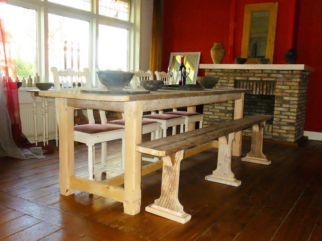 Grote oud houten tafel, Ophalen