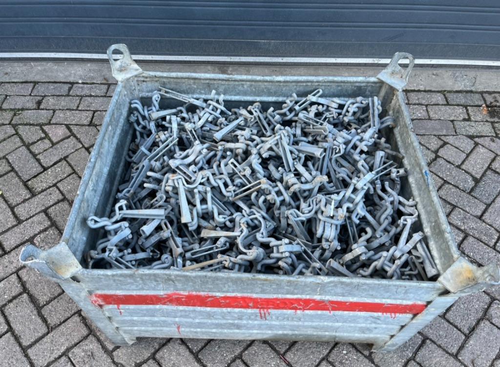 Van Thiel kruisklemmen/draaiklemmen met vaste spie 48.3MM, Doe-het-zelf en Verbouw, Ophalen, Gebruikt, Gevelsteiger, 5 meter of hoger