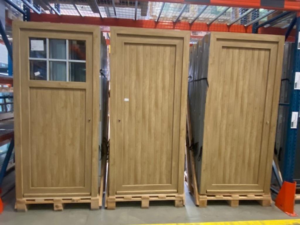 pvc deur, pvc raam, pvc schuifraam, raam, Woodec, Turner oak, Minder dan 80 cm, Nieuw, Ophalen of Verzenden, Dubbelglas