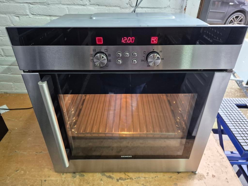 NETTE SIEMENS HETE LUCHT OVEN MET GRILL TE KOOP, Gebruikt, Info@siemens.nl, Hete lucht, 60 cm of meer