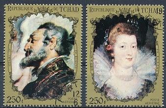 Tsjaad 1972 M520-521 gest., Postzegels en Munten, Postzegels | Afrika, Ophalen of Verzenden, Overige landen, Gestempeld