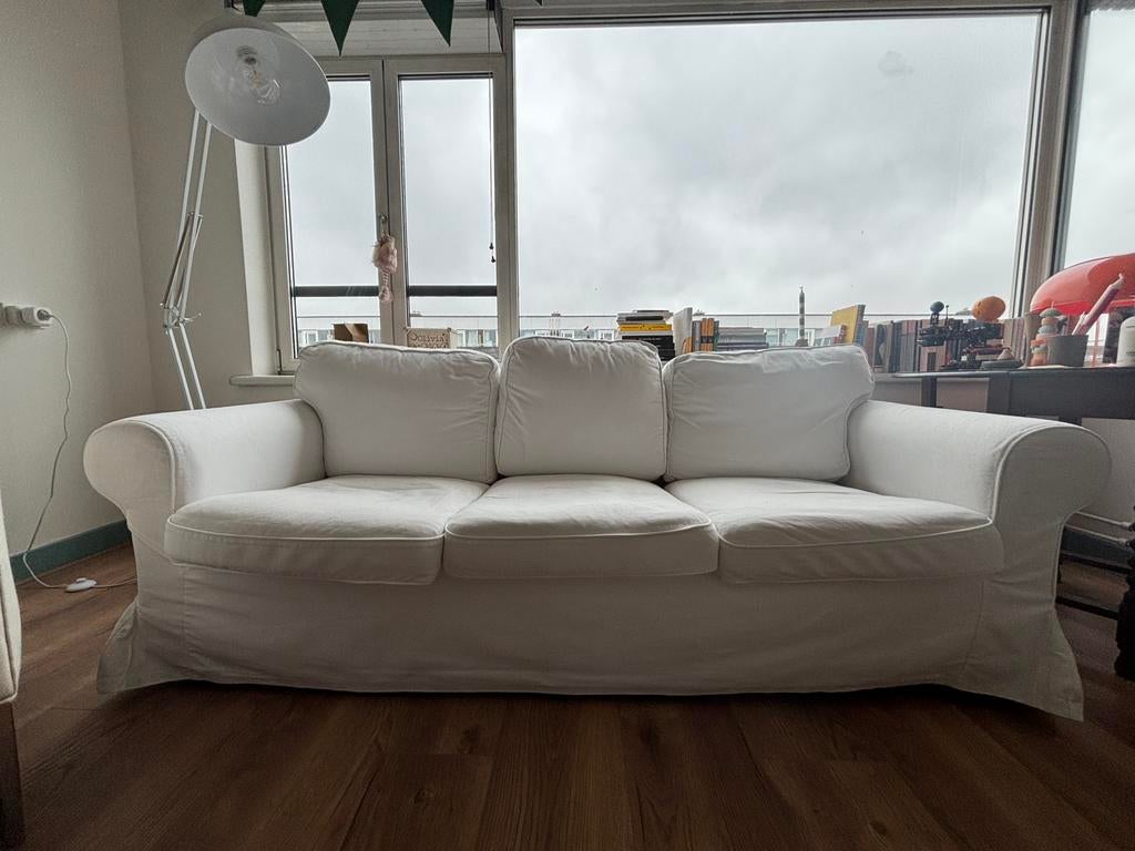 GRATIS! 3 zitplaatsen bank IKEA Ektorp 3 seats sofa, Huis en Inrichting, Banken | Bankstellen, Ophalen, Driepersoons, 75 tot 100 cm