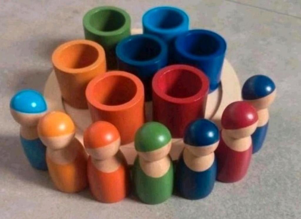 Nieuwe houten regenboog vriendjes speelset, Kinderen en Baby's, Speelgoed | Houten speelgoed, Ophalen of Verzenden, Nieuw, Overige typen