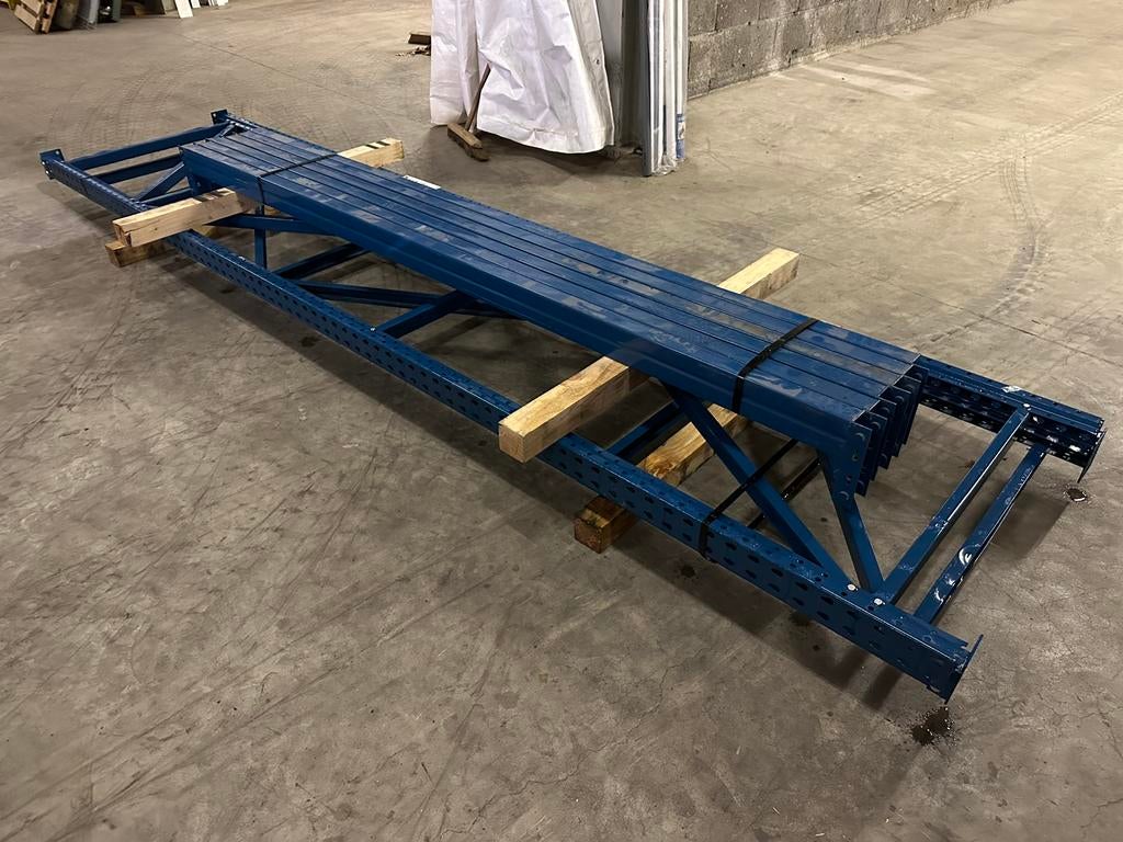 Polypal gebruikte palletstelling set l 400x90 l ligger 270, Zakelijke goederen, Kantoor en Winkelinrichting | Magazijn, Stelling en Opslag