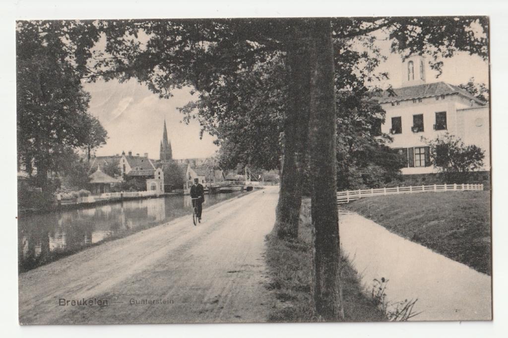Breukelen Gunterstein 1920 oude ansichtkaart, Verzenden, 1920 tot 1940, Gelopen, Utrecht