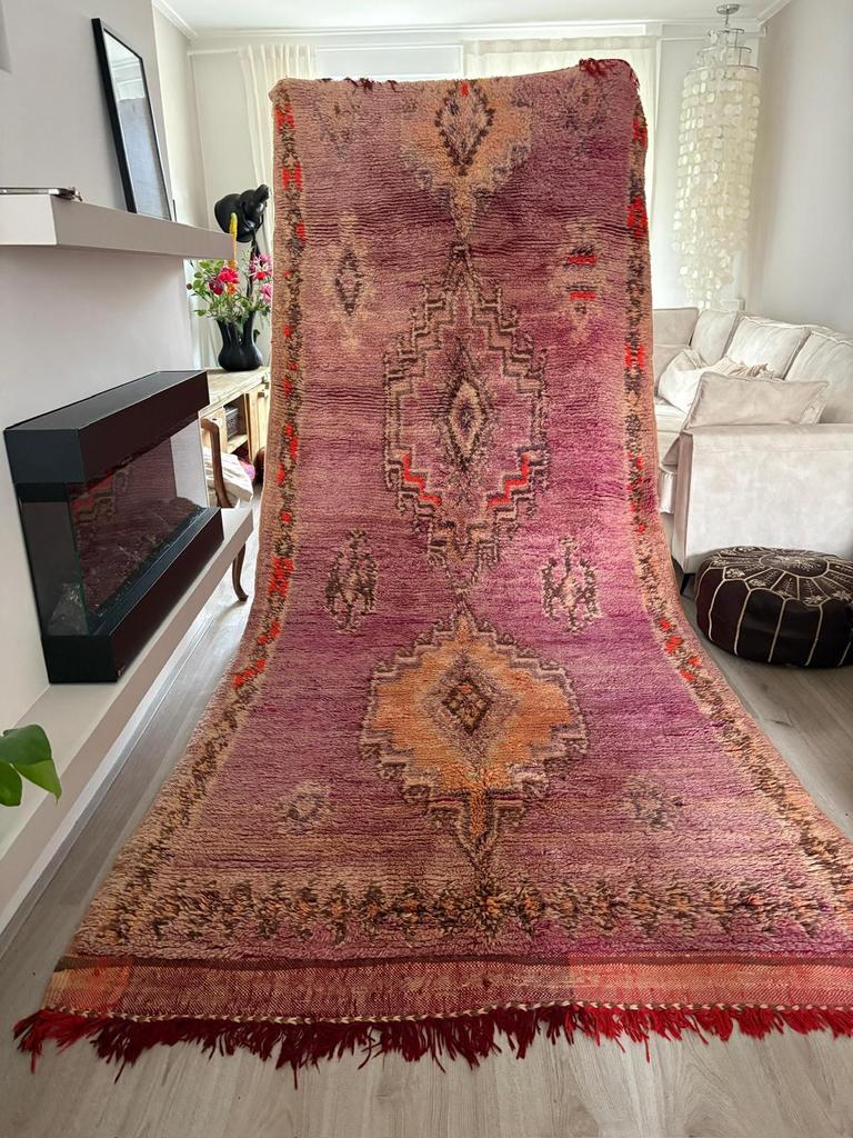 Handgemaakte Marokkaanse Berber Tapijt ( 375-150), 100 tot 150 cm, 200 cm of meer, Ophalen of Verzenden, Zo goed als nieuw