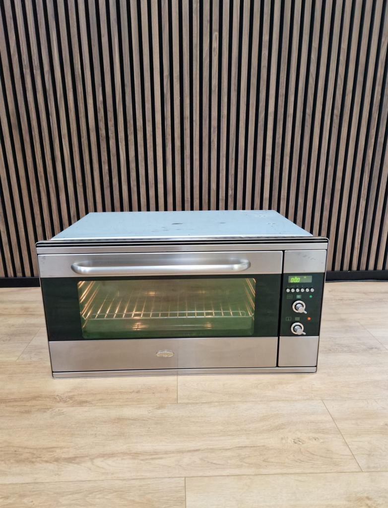 Luxe Rvs Boretti inbouw oven 90 cm (Gratis bezorgen), 5258sh, Hete lucht, Ophalen of Verzenden, Zo goed als nieuw