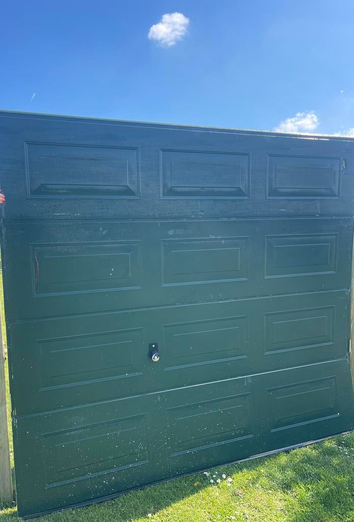 Garagedeur ISO40 Hormann rall 6009 levering of montage, Ophalen of Verzenden, 120 cm of meer, Garagedeur, 215 cm of meer
